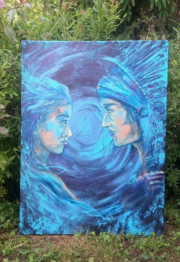 Acrylique sur toile 80 x 60 cm – Image 2