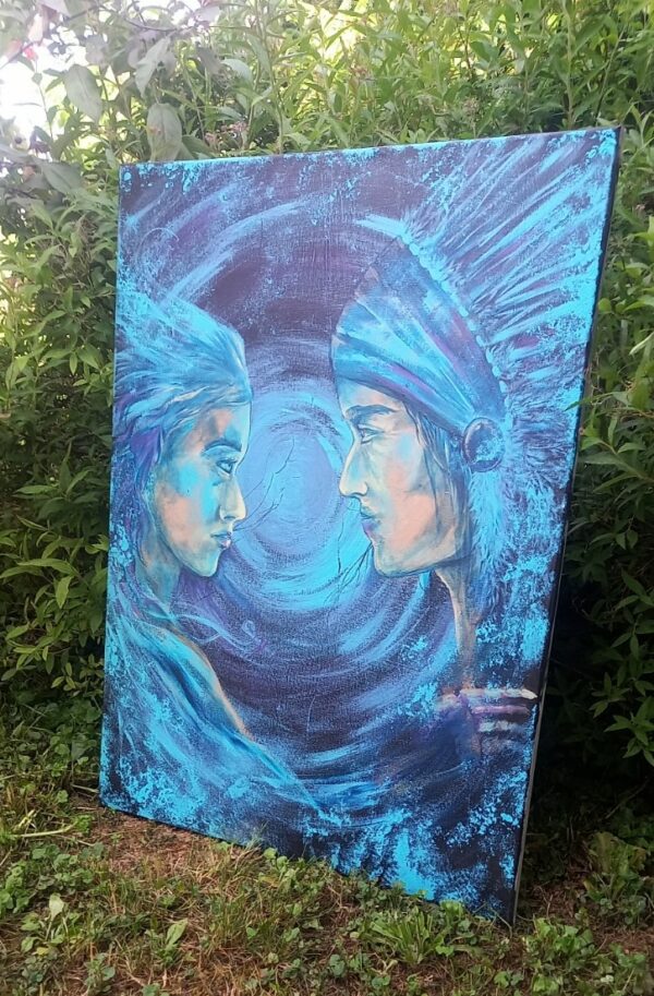 Acrylique sur toile 80 x 60 cm – Image 3