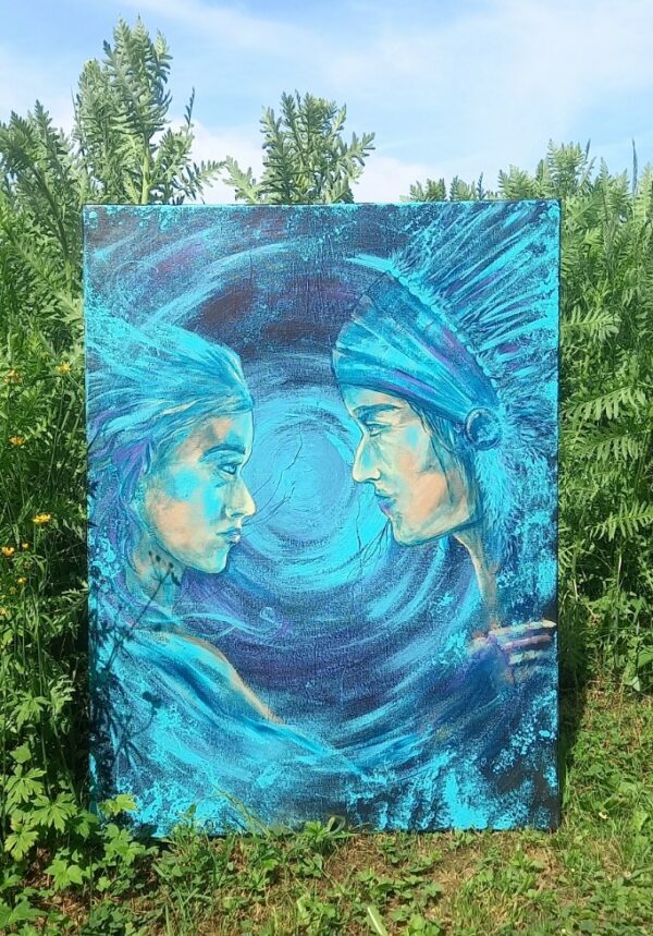 Acrylique sur toile 80 x 60 cm – Image 4