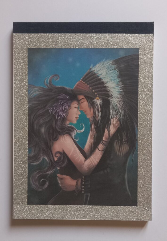 bloc-notes A5 illustré avec dessin fantasy original