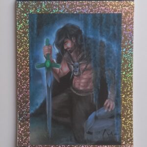 Bloc-notes A5 illustré représentant un personnage de la saga fantasy Les Peuples d’Elwinah